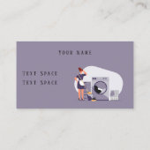 メイド清掃サービスの名刺 名刺 (裏面)