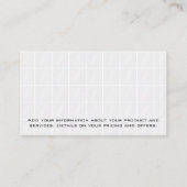 メイド清掃サービス | スキージロゴ 名刺 (裏面)