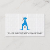 メイド清掃サービス |スプレーのクリーニング 名刺 (裏面)