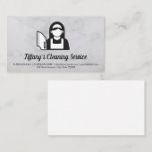 メイド清掃サービス 名刺 (正面/裏面)