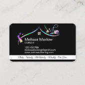 メイド清掃住宅ホログラフィーきらめく事業 名刺 (裏面)