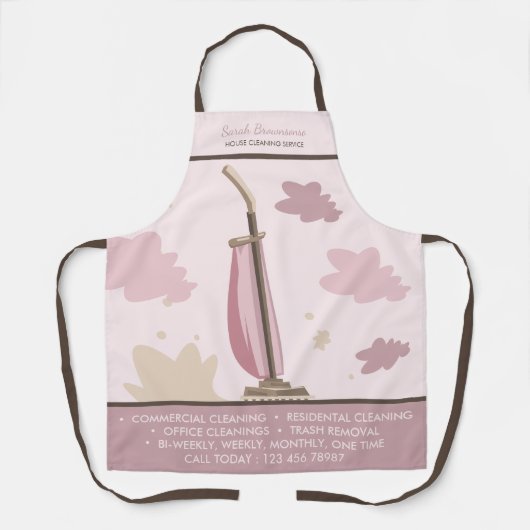 メイド清掃車掃除機ボス女 エプロン (正面)