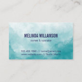 メイド |アイコンのクリーニング |ホームサービス 名刺 (裏面)