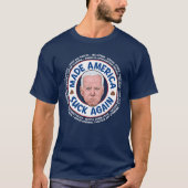 メイド・ア吸メリカリバイジョー・バイデン氏・ダークTシャツ Tシャツ (正面)