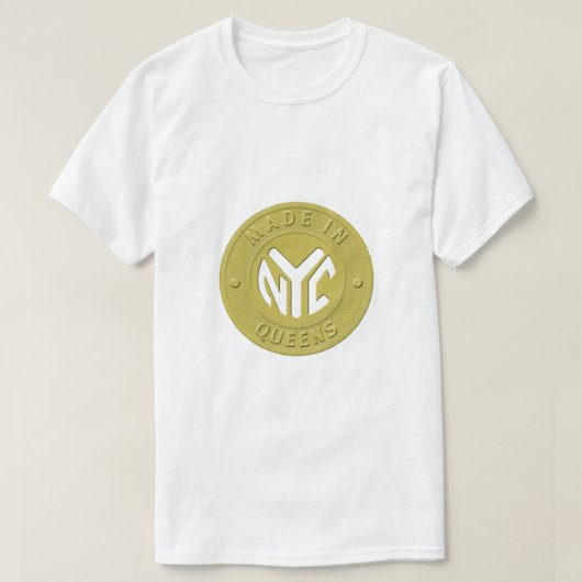 メイド・イン・ニューヨーク・クイーンズ Tシャツ (デザイン正面)