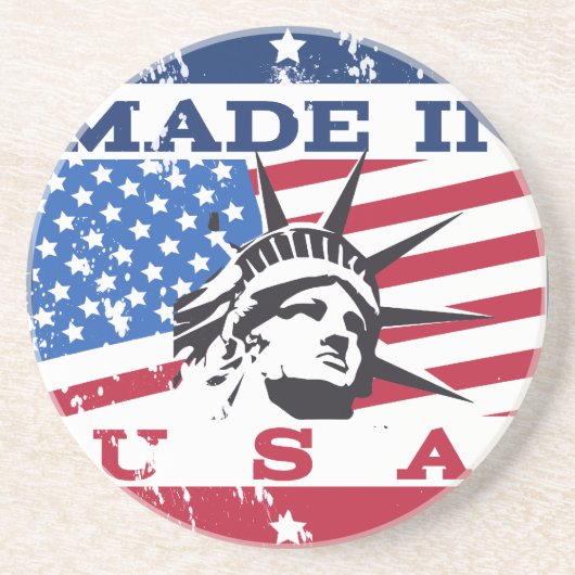 メイド・イン・USA バッジ コースター (正面)