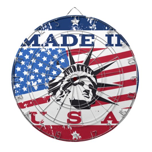 メイド・イン・USA バッジ ダーツボード (正面)