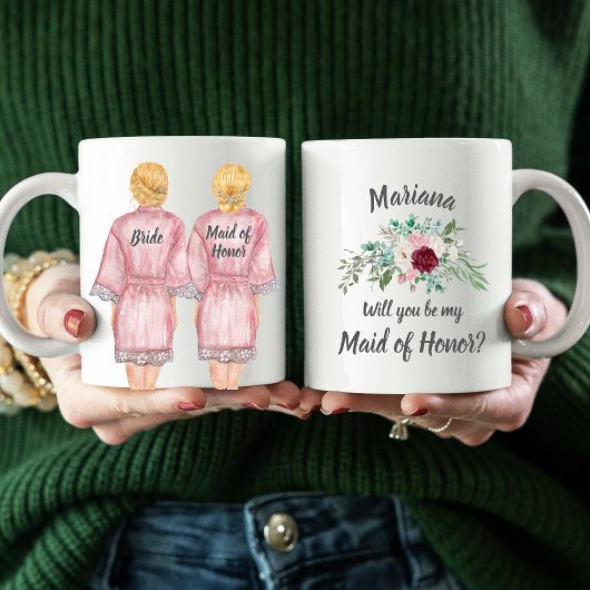 メイド・オナーになってくれるか?ロブスコーヒーMの女子 コーヒーマグカップ