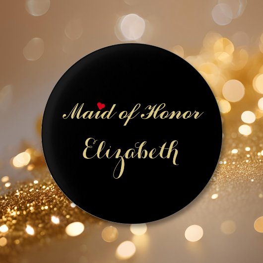 メイド・オブ・オナー ブライダル ブラチェロレッテ パーティー ウェディング 缶バッジ