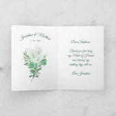 メイド オブ オナー 感謝 白いコーラルリリー (内部)