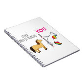 メイド・オブ・オーナー（花嫁付き添い人）おもしろいプロポーザル、かわいい一角獣 ノートブック (右側)