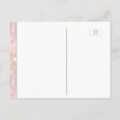 メイド・オブ・オーナー（花嫁付き添い人）-かわいらしピンク《写真》ぼけ味ライト インビテーションポストカード (裏面)