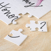 メイド・オブ・オーナー（花嫁付き添い人）か。 パズルのBrの長い花嫁Blの長い女中 ジグソーパズル (側面)