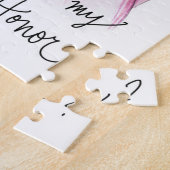 メイド・オブ・オーナー(花嫁付き添い人)か。 パズルDkのBrのパンの花嫁Dk BlのパンMH ジグソーパズル (側面)