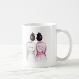 メイド・オブ・オーナー（花嫁付き添い人）か。 マグのブルネットの花嫁の黒のパンの女中 コーヒーマグカップ