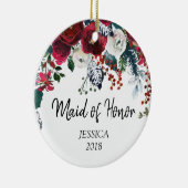 メイド・オブ・オーナー(花嫁付き添い人)のためのパーソナライズなオーナメント セラミックオーナメント (右)