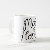 メイド・オブ・オーナー(花嫁付き添い人)のコーヒー・マグ コーヒーマグカップ (正面左)