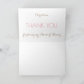 メイド・オブ・オーナー（花嫁付き添い人）のサンキューカード サンキューカード (内部)