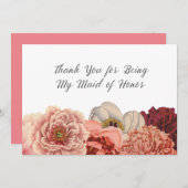 メイド・オブ・オーナー(花嫁付き添い人)のサンキューカード サンキューカード (正面/裏面)