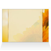 メイド・オブ・オーナー（花嫁付き添い人）のメッセージカードを結婚する2つのヒマワリ (内部横(上))