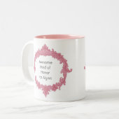 メイド・オブ・オーナー（花嫁付き添い人）のヴィンテージのスタイルの名前をカスタムするV01 ツートーンマグカップ (正面左)