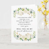 メイド・オブ・オーナー(花嫁付き添い人)の提案カード、Ashleyのコレクション カード (黄色い花)