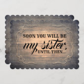 メイド・オブ・オーナー（花嫁付き添い人）の提案 招待状 (正面/裏面)