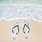 メイド・オブ・オーナー(花嫁付き添い人)の白黒の名前 ビーチサンダル