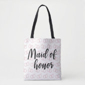 メイド・オブ・オーナー(花嫁付き添い人)の結婚指輪パターントートバック トートバッグ (正面)