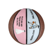 メイド・オブ・オーナー(花嫁付き添い人)またはブライドメイド招待状ミニバスケットボール ミニバスケットボール (縦)