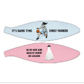 メイド・オブ・オーナー(花嫁付き添い人)またはブライドメイド招待状ミニバスケットボール ミニバスケットボール (パネル)