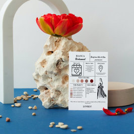 メイド・オブ・オーナー（花嫁付き添い人）カレンダーの提案+情報カードにする 招待状