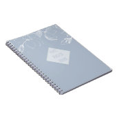 メイド・オブ・オーナー（花嫁付き添い人）ギフトダスティブルーホワイトマグノリアス ノートブック (右側)