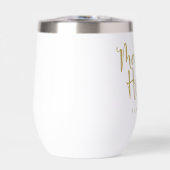 メイド・オブ・オーナー(花嫁付き添い人)ギフト名金ゴールド&ブラック (正面)