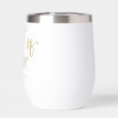 メイド・オブ・オーナー(花嫁付き添い人)ギフト名金ゴールド&ブラック (背面)