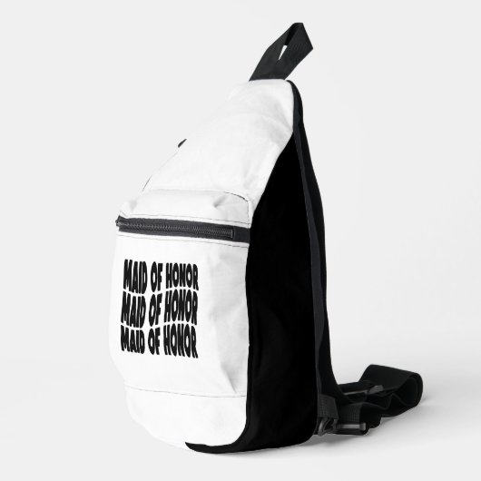 メイド・オブ・オーナー(花嫁付き添い人)コンパクト白黒 スリングバッグ (右コーナー)