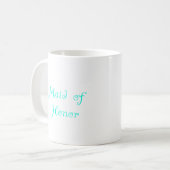 メイド・オブ・オーナー（花嫁付き添い人） コーヒーマグカップ (正面左)