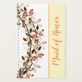 メイド・オブ・オーナー(花嫁付き添い人)コーラルネームリービーブランチカスタム プランナー手帳 (正面)