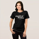メイド・オブ・オーナー（花嫁付き添い人）シンプルミニマルモダンリスト名 トライブレンドＴシャツ<br><div class="desc">シンプルミニマルモダンパーソナライズされたメイド・オブ・オーナー（花嫁付き添い人）グラフィックティー</div>