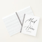 メイド・オブ・オーナー（花嫁付き添い人）スクリプト手書き ノートブック (内部)