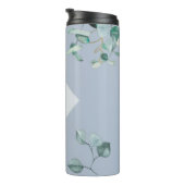 メイド・オブ・オーナー(花嫁付き添い人)ダスティブルーユーカリパーソナライズされた タンブラー (回転右)