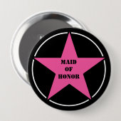 メイド・オブ・オーナー（花嫁付き添い人）ディスコ女性のカーボーイバチェロレッテ 缶バッジ (正面&裏面)