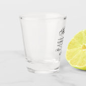 メイド・オブ・オーナー（花嫁付き添い人）パーソナライズされた ショットグラス (左)