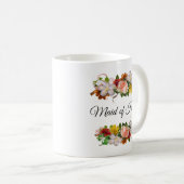 メイド・オブ・オーナー(花嫁付き添い人)フローラローズブーケマグ コーヒーマグカップ (正面右)