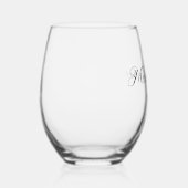 メイド・オブ・オーナー（花嫁付き添い人）ブライダルパーティバチェロレッテ週末 ステムなしワイングラス (右)