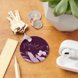 メイド・オブ・オーナー（花嫁付き添い人）ブルゴーニュ離れビック結婚ギフト キーホルダー