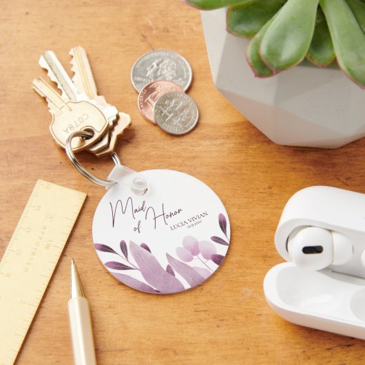メイド・オブ・オーナー（花嫁付き添い人）ブルゴーニュ離れビック結婚ギフト キーホルダー (デスク)