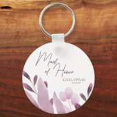メイド・オブ・オーナー（花嫁付き添い人）ブルゴーニュ離れビック結婚ギフト キーホルダー (正面)