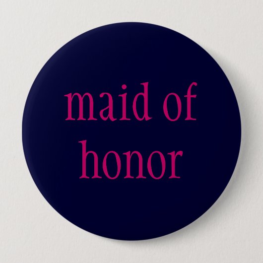 "メイド・オブ・オーナー（花嫁付き添い人）"ボタン 缶バッジ (正面)