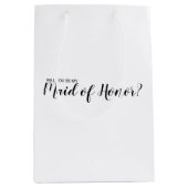 メイド・オブ・オーナー（花嫁付き添い人）モダン案 ミディアムペーパーバッグ (正面)